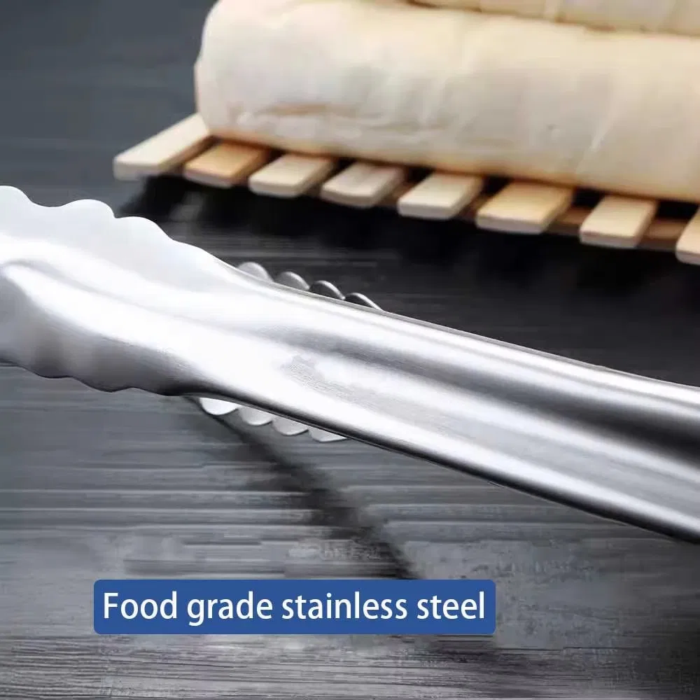 Stainless Steel Kitchen Gadgets Utensils Set-Buffet Food Serving Clip Salad Tongs BBQ Tongs