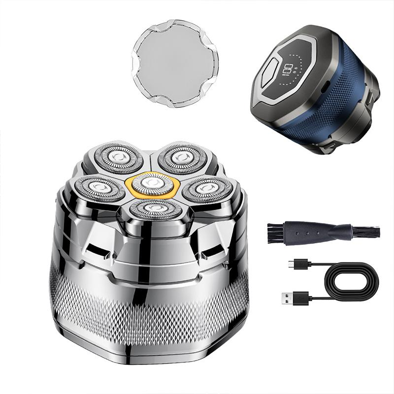 Factory Wholesale Hair Shaver Rotary 6-Blade Electric Shaver for Bald Heads Home Use