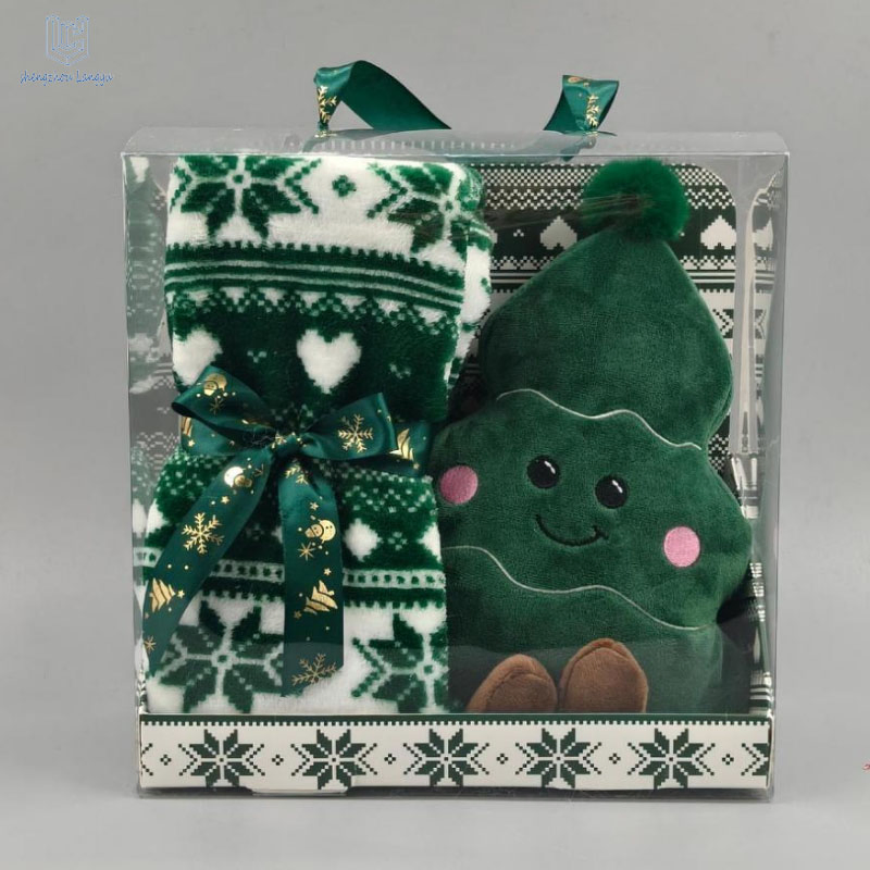 Wholesale Security Blanket Soft Lovey Unisex Lovie Baby Gift for Foreign Trade Christmas Gift Box