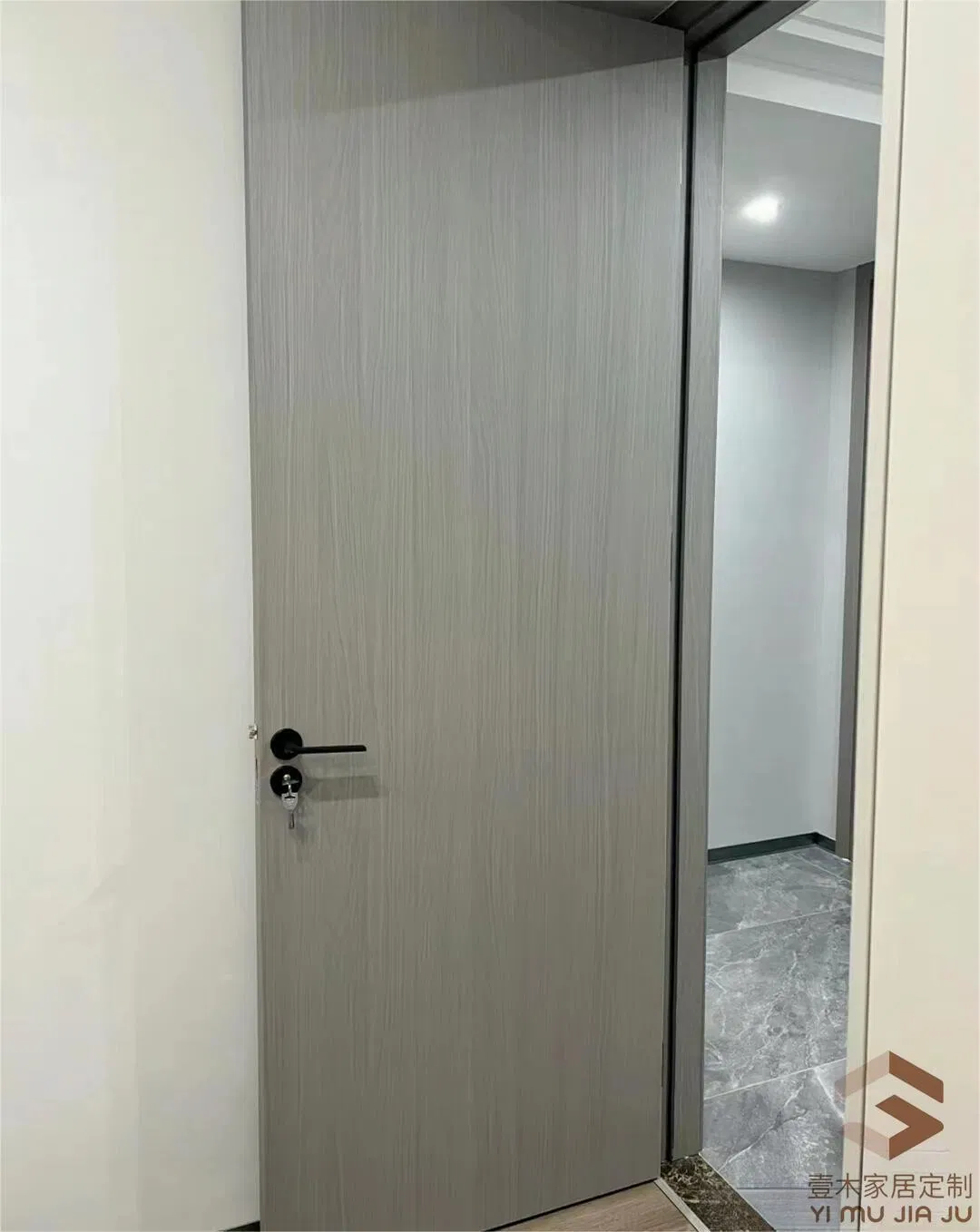 Colorful Timber Veneer Interior Bedroom Door