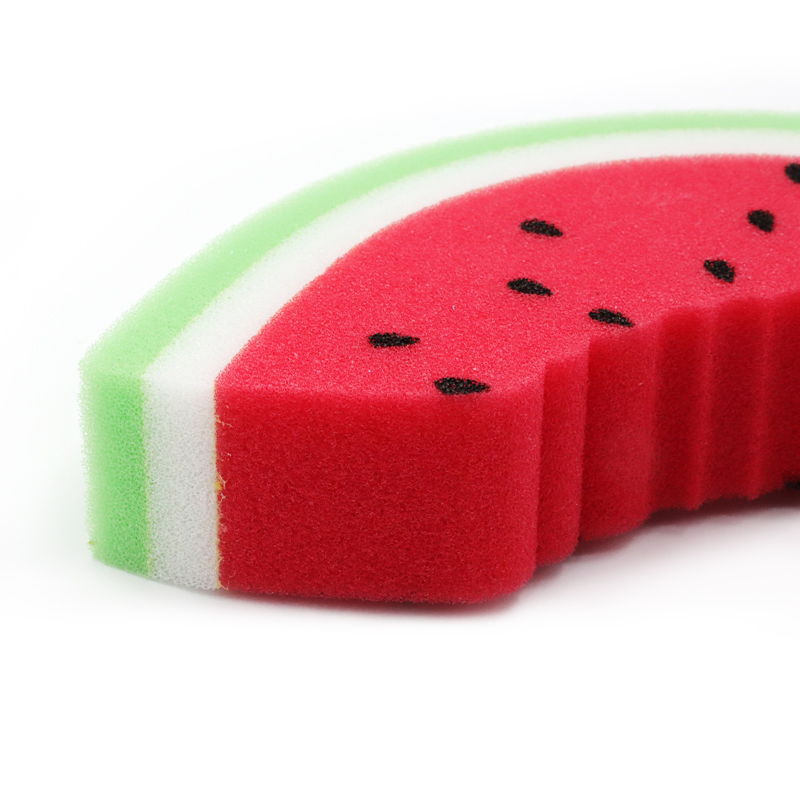 Strong Water Absorption Rich Foaming Watermelon Bath Sponge