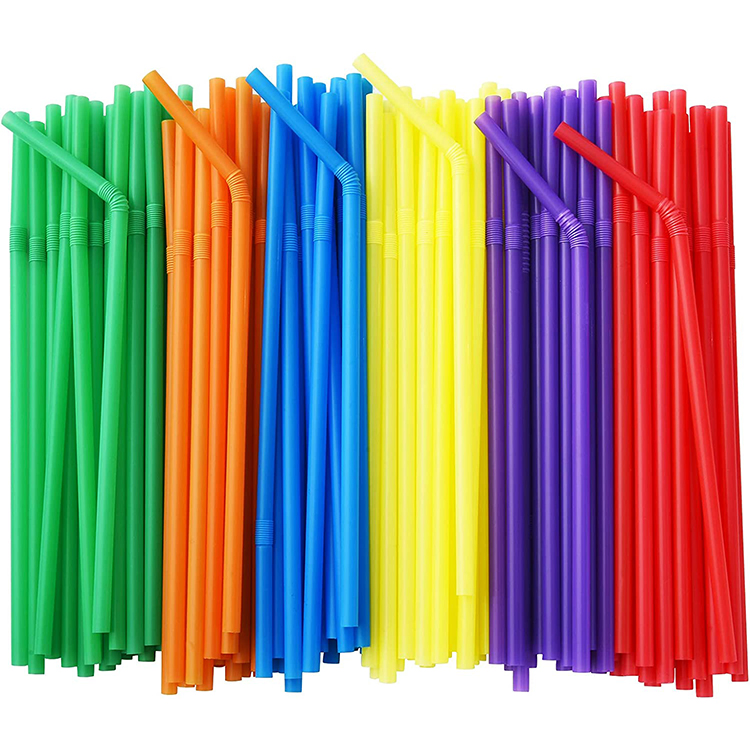 Disposable Biodegradable Individually Wrapped Smoothie Bubble Tea PLA Straw Bio