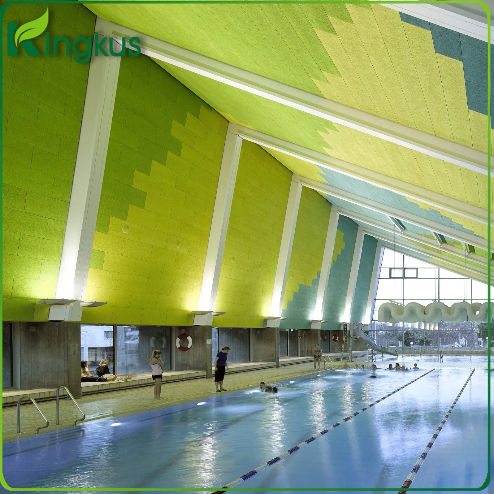 25mm Hexagon Wood Wool Acoustic Panel Wood Cement Board