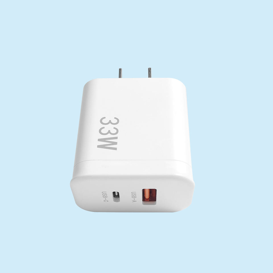 33W Dual USB-C Fast Universal Mobile Charger Phone Portable Travel Power Adapter Quick Wall Charger