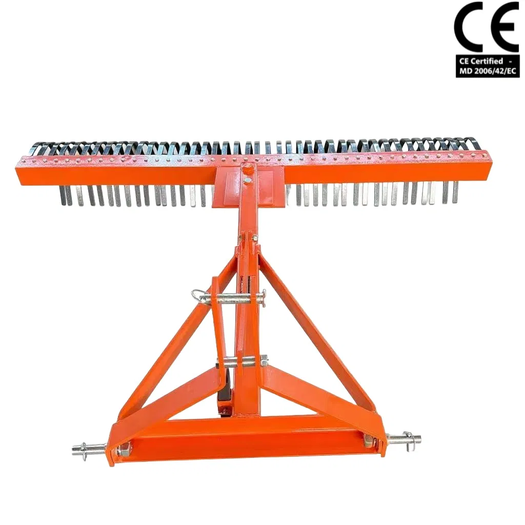 3 Point Hitch Grass Machine Lawn Stick Rock Leaf Weeding Lawn Leveling Garden Hay Landscape Rake for Tractor