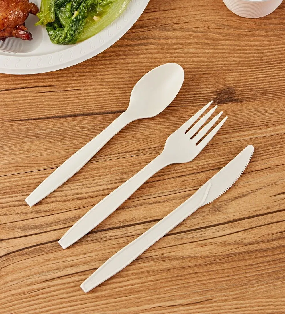Biodegradable Flatware Eco Friendly Cutlery Set 170mm Fork Knife Spoon Tableware Set