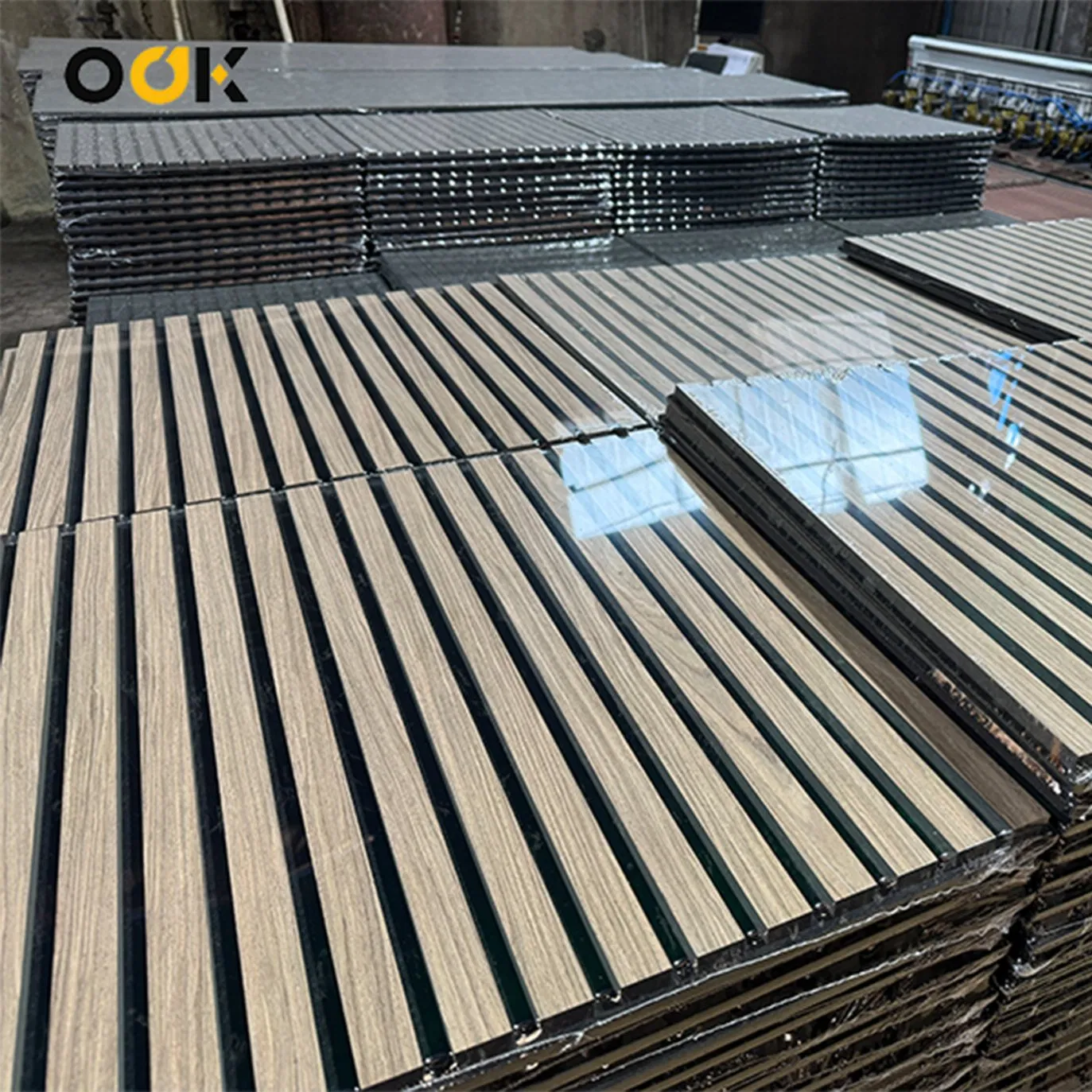 2026 Acoustic Soundproof WPC Wall Panel Akupanel 3D Slat Panels for Interior Decoration Sound-Absorbing Panels Factory Price Polyester Fiber Decorative Board