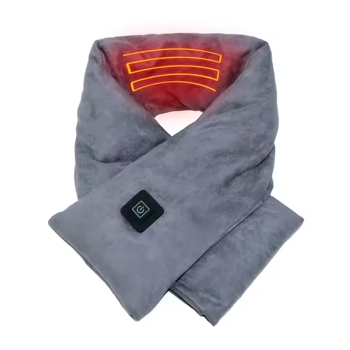 Personal Care Neck Protector Electric Warmer Neck and Shoulder Wrap Heating Pad with Chinese Herb Bag