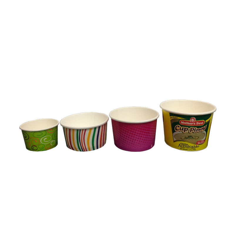 Customized Paper Cup Ice Cream Container 4 Ounce-8 Ounce