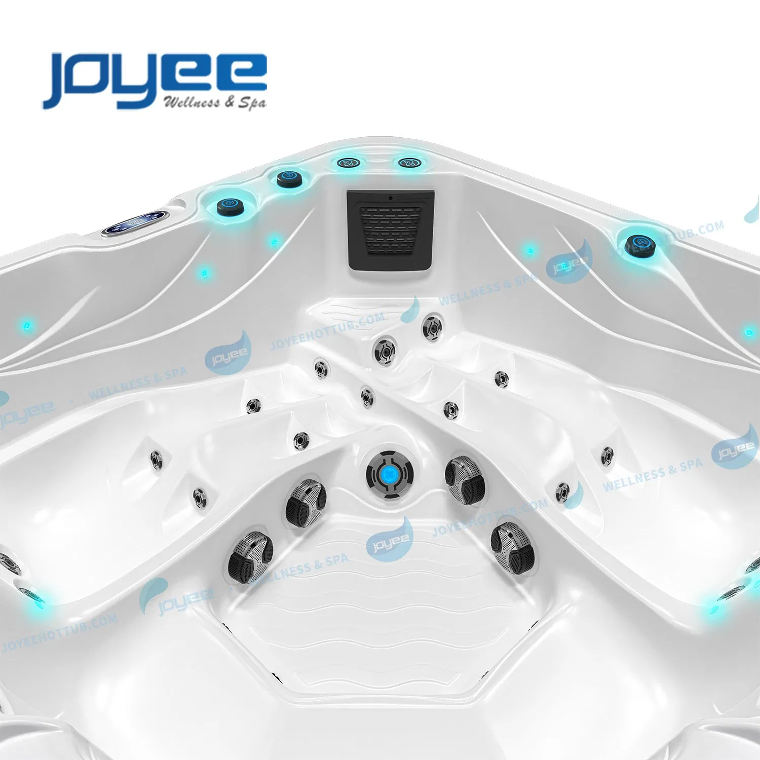 Joyee Acrylic Garden 5person Family Whirlpool Outdoor Massage SPA Jacuzzis