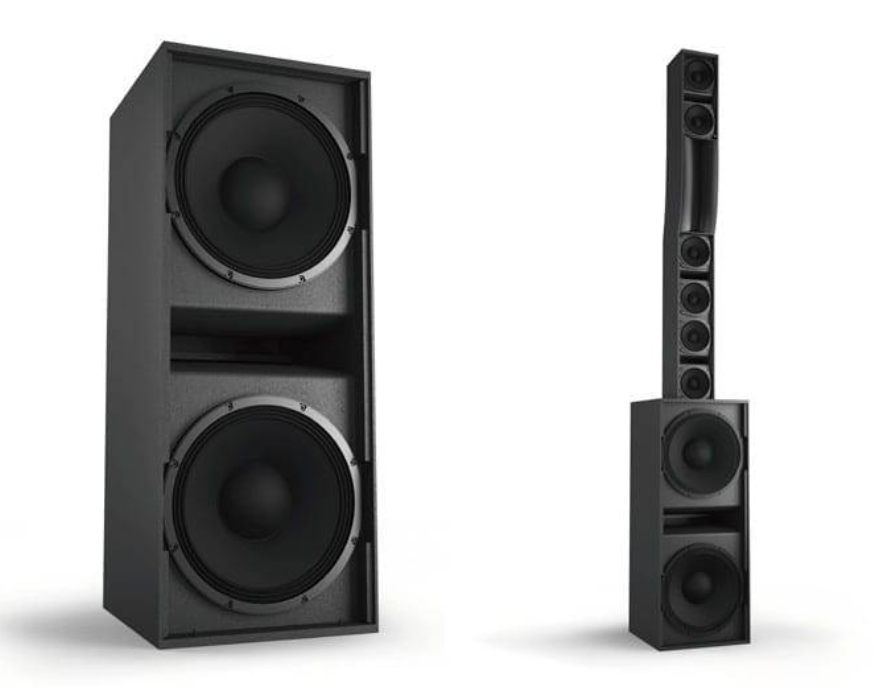 Syva+Syvs Low Combination Column Sound System: 6X5 Mf and 3*1 75 Hf