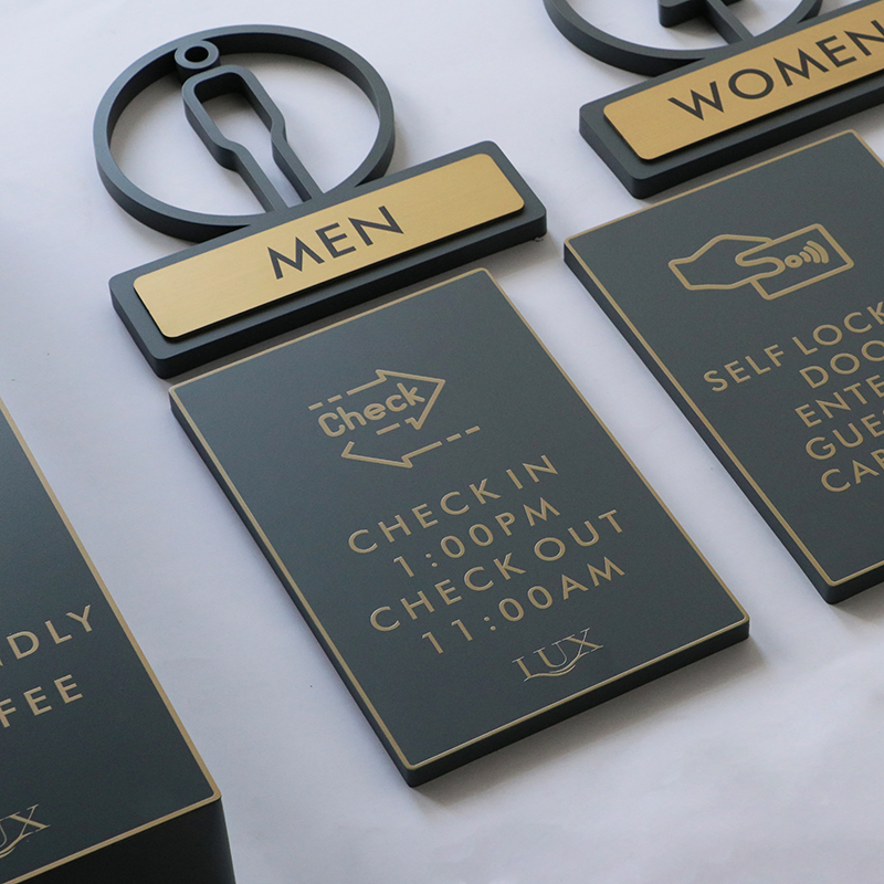 Ezd One-Stop Solutions Luxury Hotel Staff Notice Warning Signboard