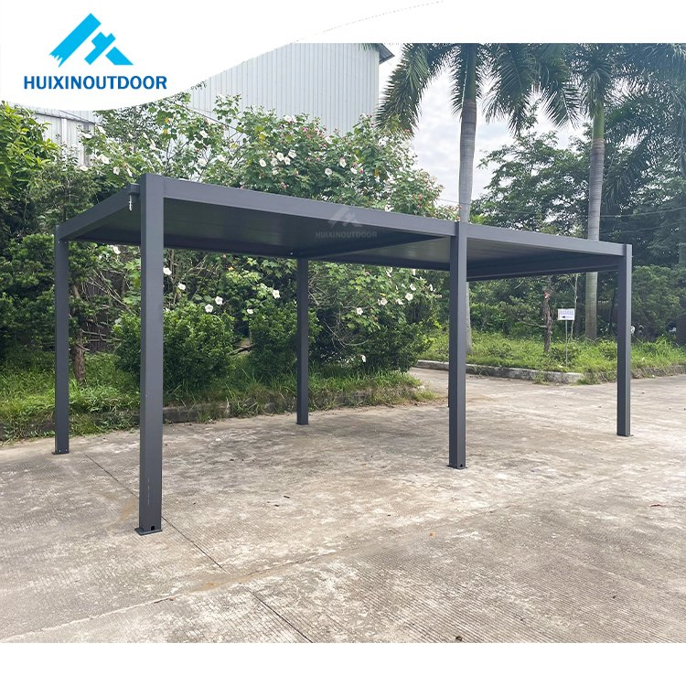 Motorized Gazebo Aluminum Louvre Roof Pergola for Garden Personalized Made Chinese Aluminum Balcony Sun Roof Pergola