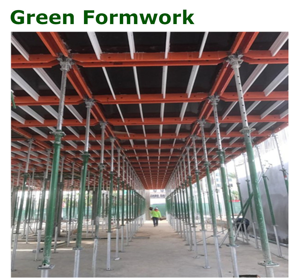 Steel and Aluminum Green Formwork for Slab Concrete