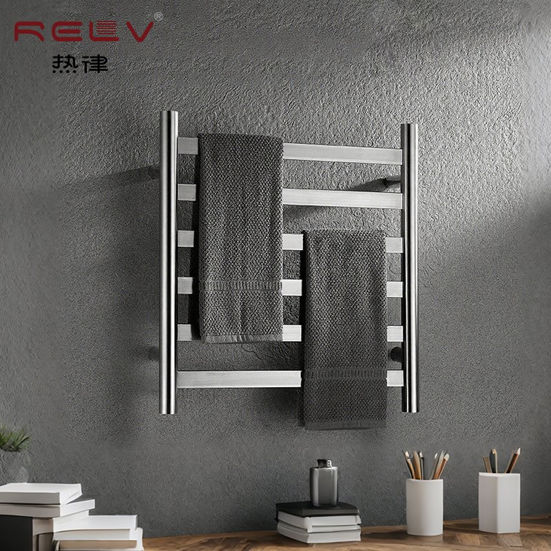 Modern Design Electric Heated Towel Rack Wall Mounted Stainless Steel Bathroom Warmer