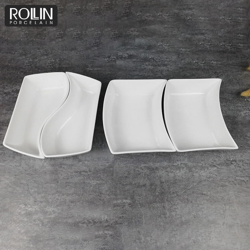 New Arrival Special Design 4 in 1 Dessert Divided Plate