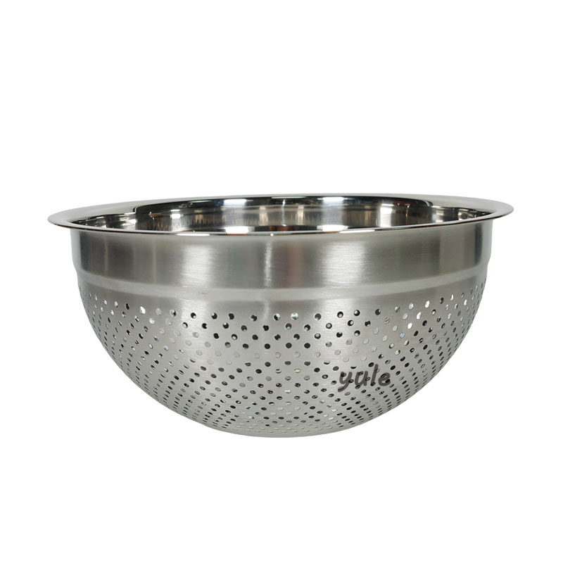 Korean Storage Vegetable Food Serving Foldable Kitchen Stainless Steel Mesh Strainer Set