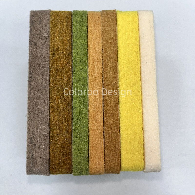 CBA20 Honeybee Yellow Sound Absorption Materials Polytester Fiber Acoustic 9mm Panel