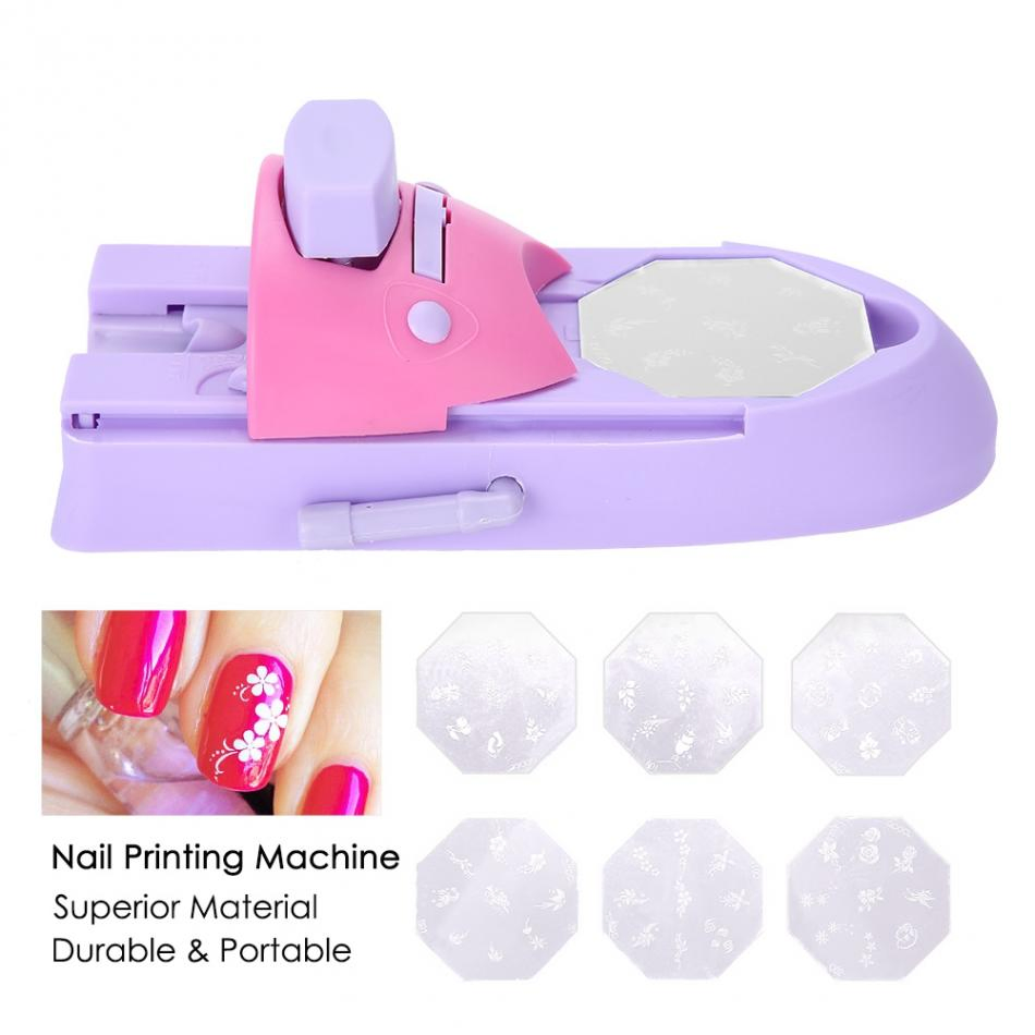 Nail Art Stamping Professional Nail Art DIY Pattern Portable Printing Machine Stamper Nail Printer Manicure Tools