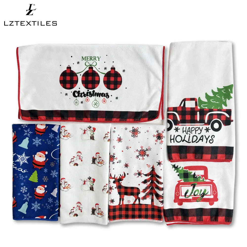 Super Absorbent Eco-Friendly Cotton Kitchen Tea Towels for Quick Drying