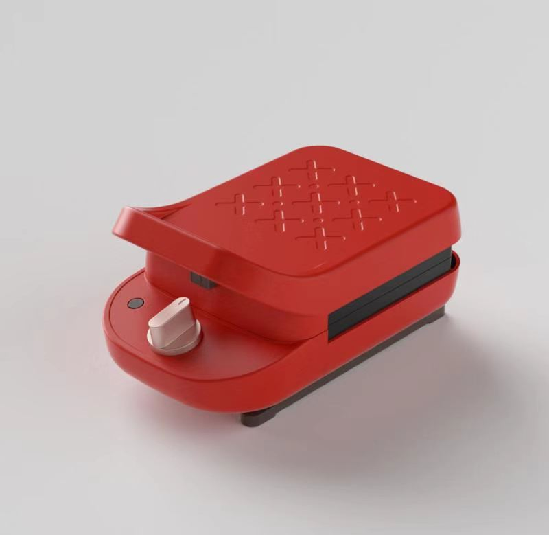 Timing Device Mini Snack Cake Maker with Optional Waffle Donut Sandwich Plate