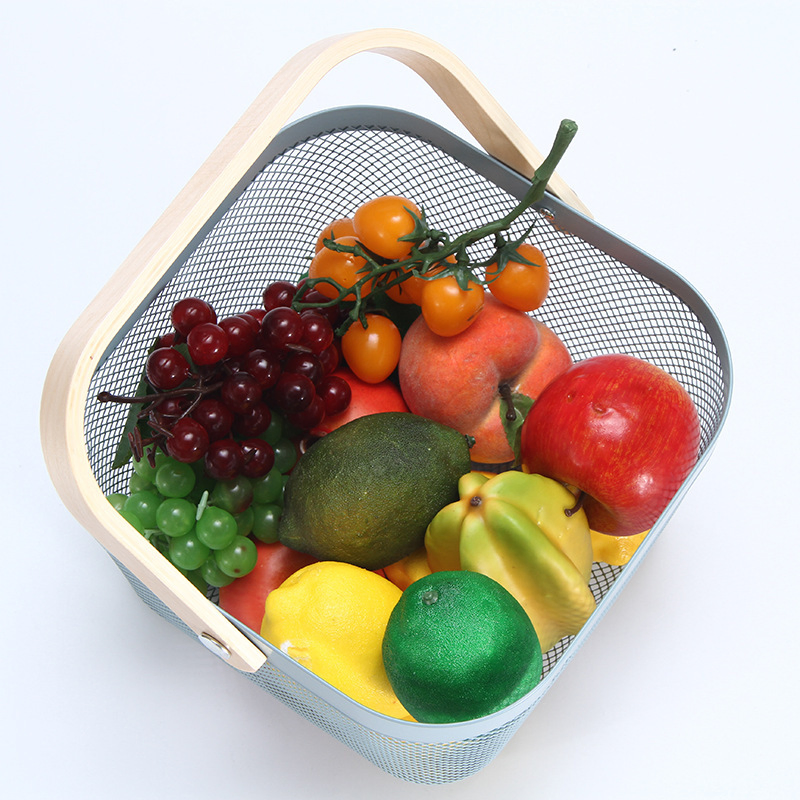 Drain Basket Kitchenware Dirty Clothes Vegetable Storage Box Picnic Fruit Basket