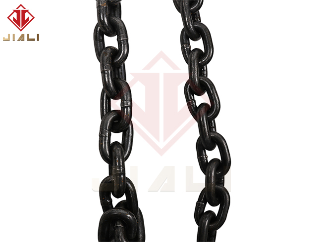 Цепь грузовая сварная G80 черная сплав