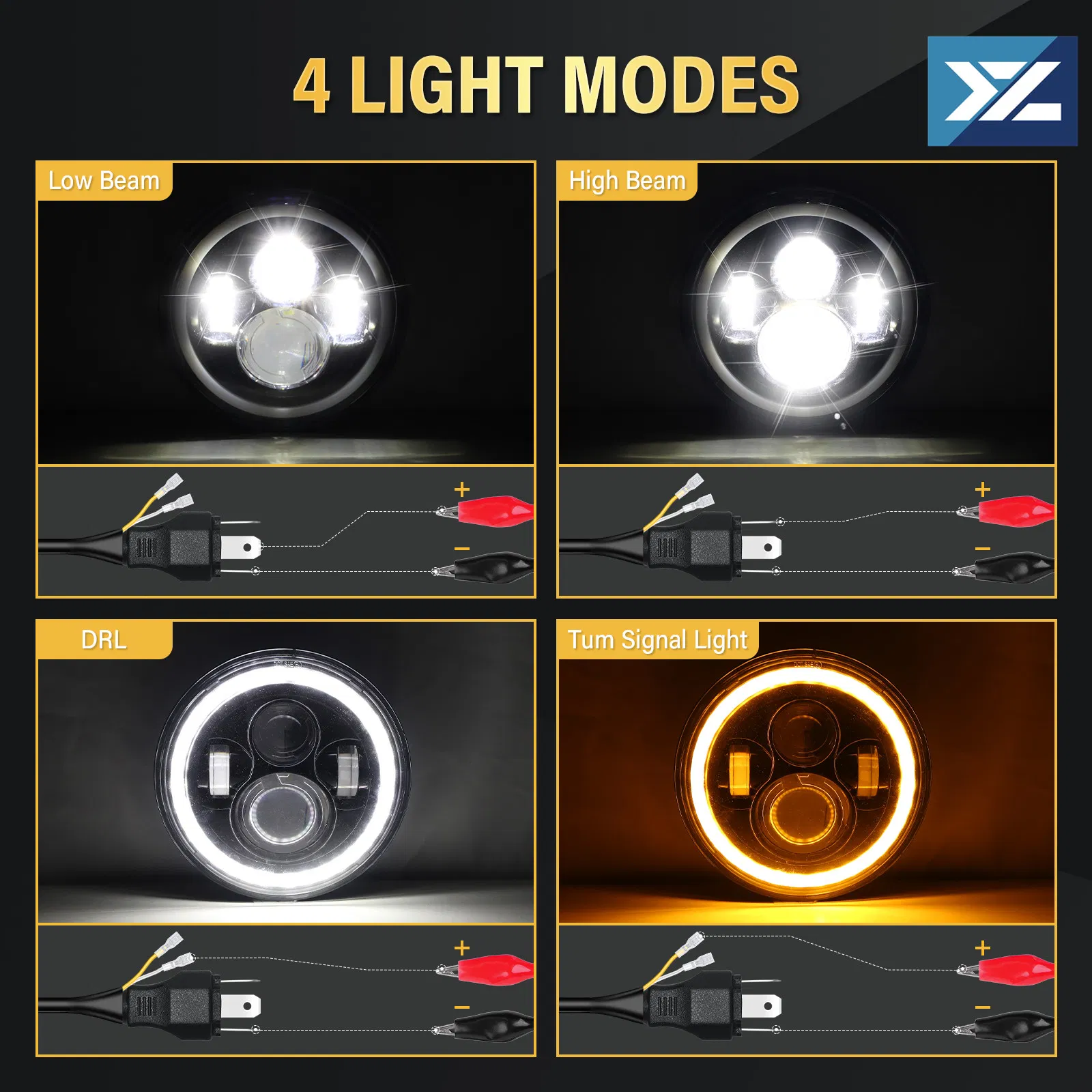 Миниатюрный светодиодный противотуманный фонарь для внедорожников