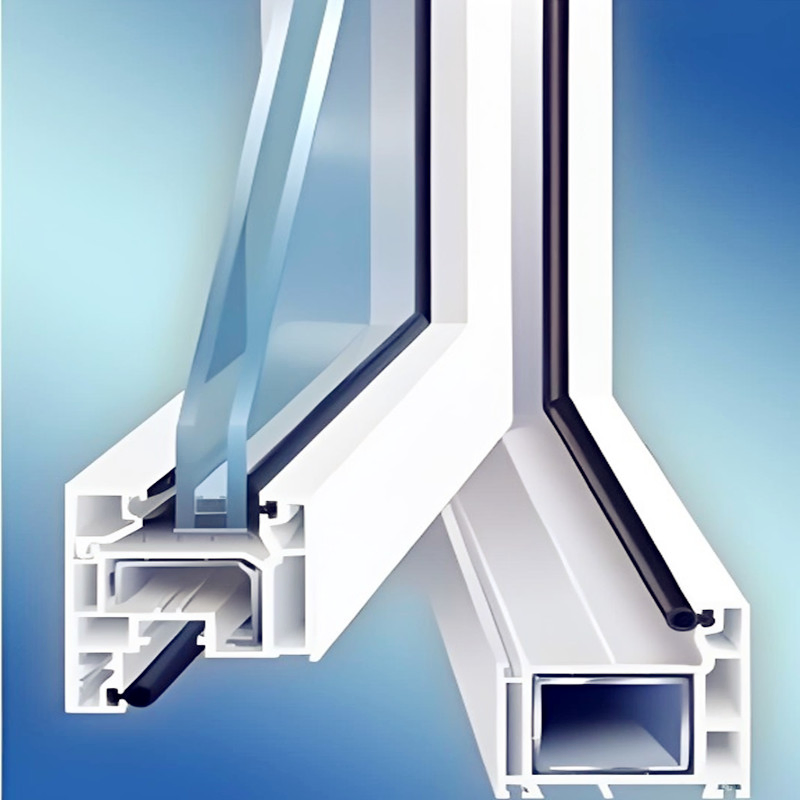 Hot Sales Double Glazed Frost Glass UPVC Casement Window for Building House