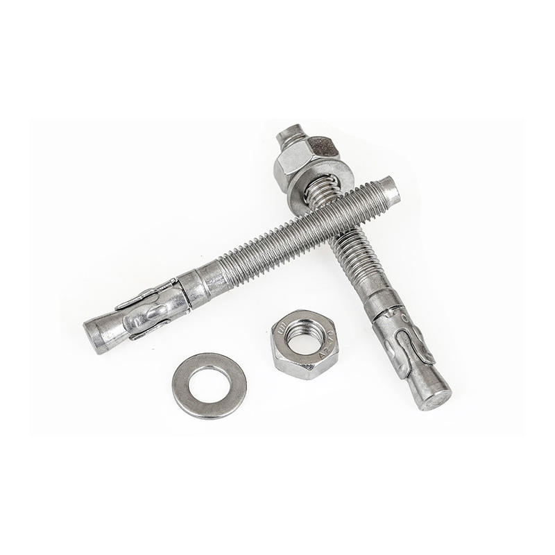 Fastener 304 316 Stainless Steel Concrete Through Expansion Wedge Anchor Bolt