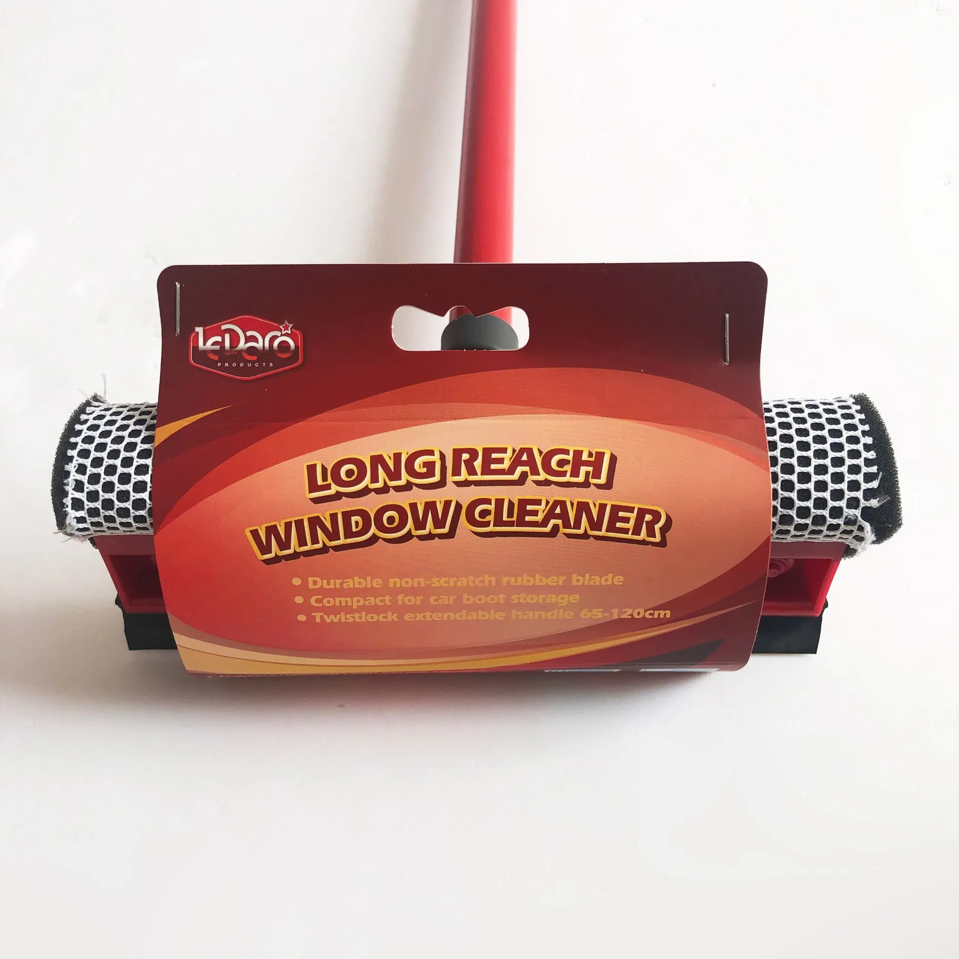 Factory Price Metal Extendable Handle with Double Side Sponge and Rubber Squeegee Head Windows Cleaner for Floor Mirror Washing Equipment