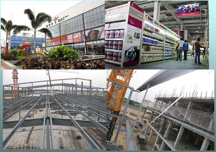 Prefabricated Light Steel Structure Commercial Building Shop
