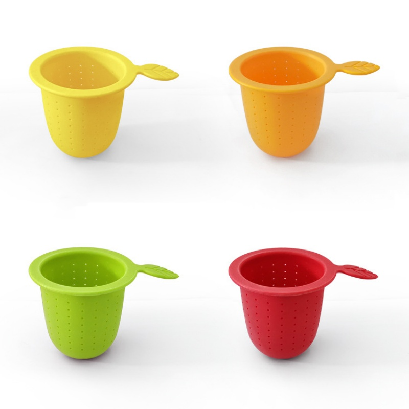 Wholesale FDA Silicone Reusable Strainer Filter Bag Silicone Tea Leaf Infuser