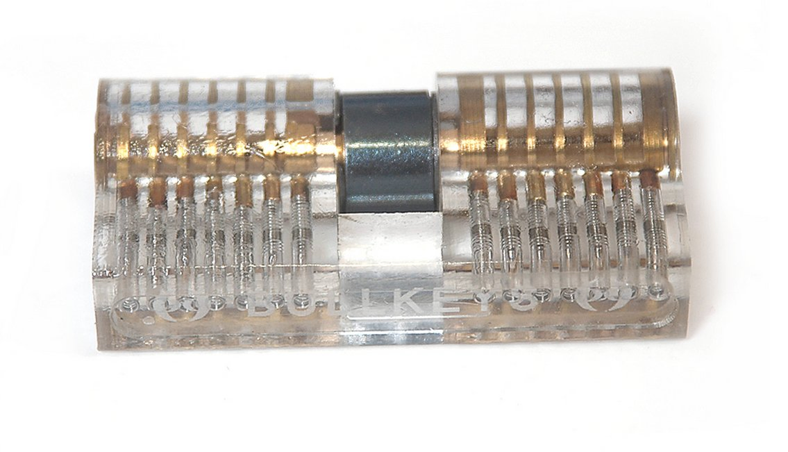 Yh9116 Locksmith Plastic Clear Transparent Lock Pick Training Set European Lock Cylinder