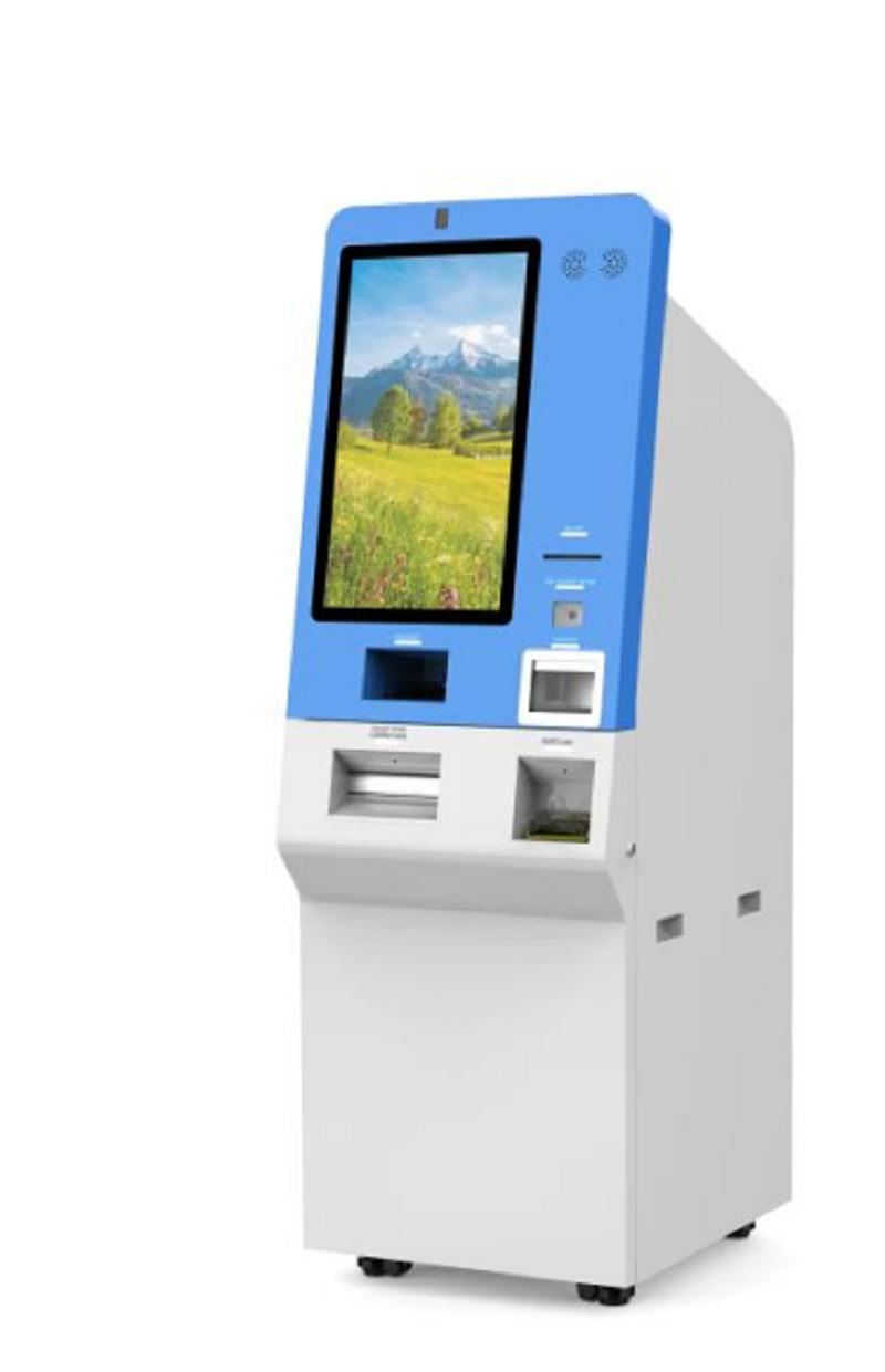Currency Exchange Kiosk Free Standing Self-Service Touch Screen Tablet