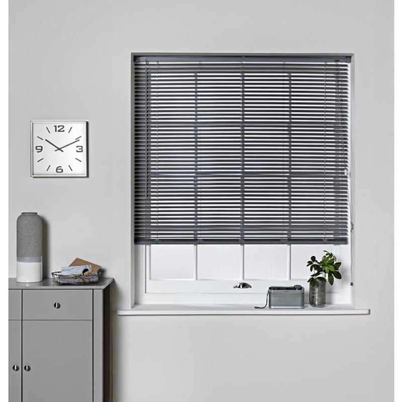 Waterproof 25mm Vinyl Mini Venetian Window Blinds PVC Curtain