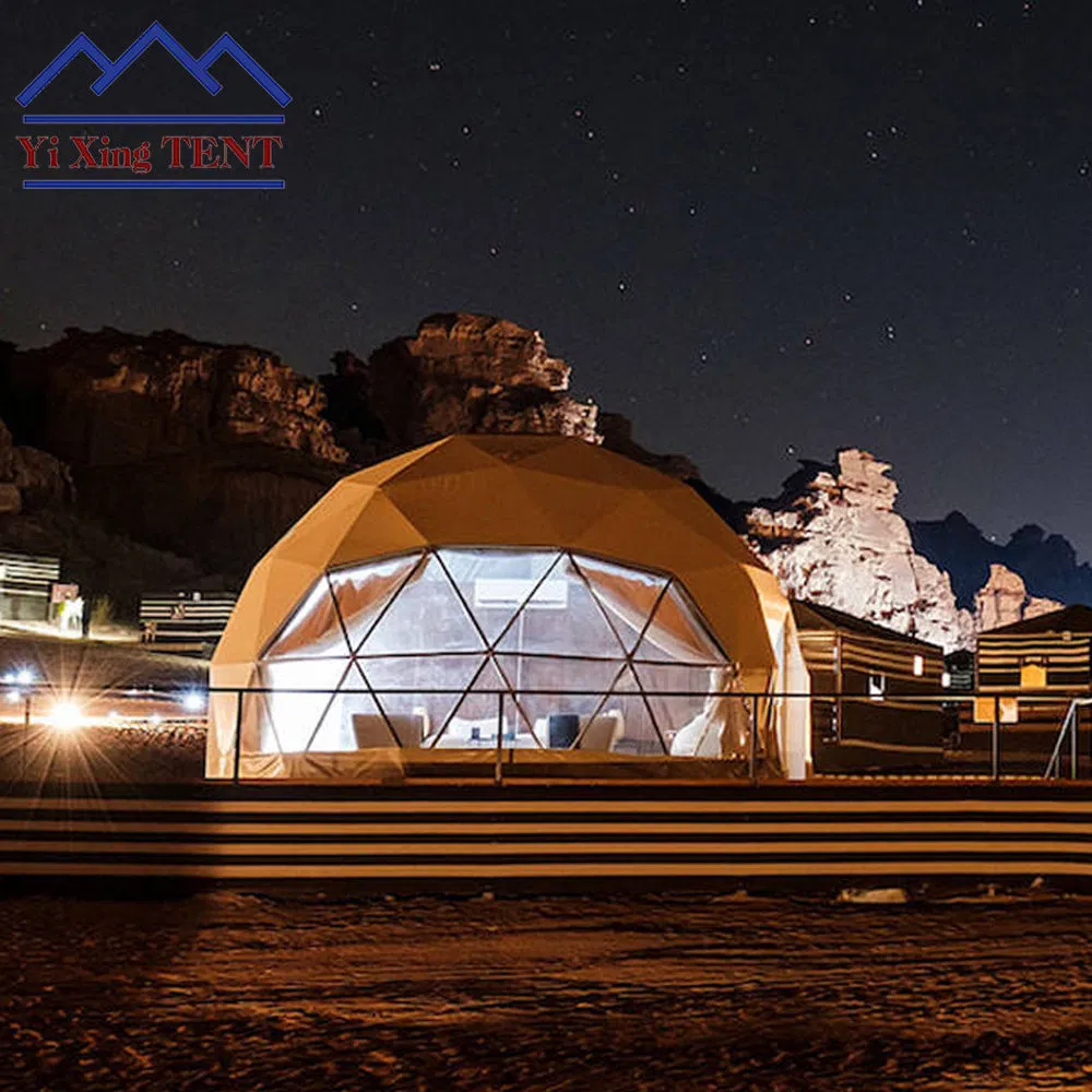 Outdoor Luxury Glamping Dome Tent House with Bathroom for Camping