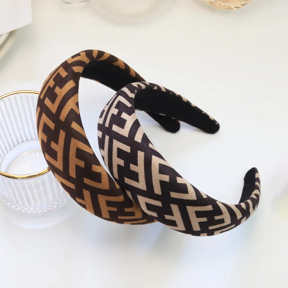Французская ретро-повязка для волос с широким краем