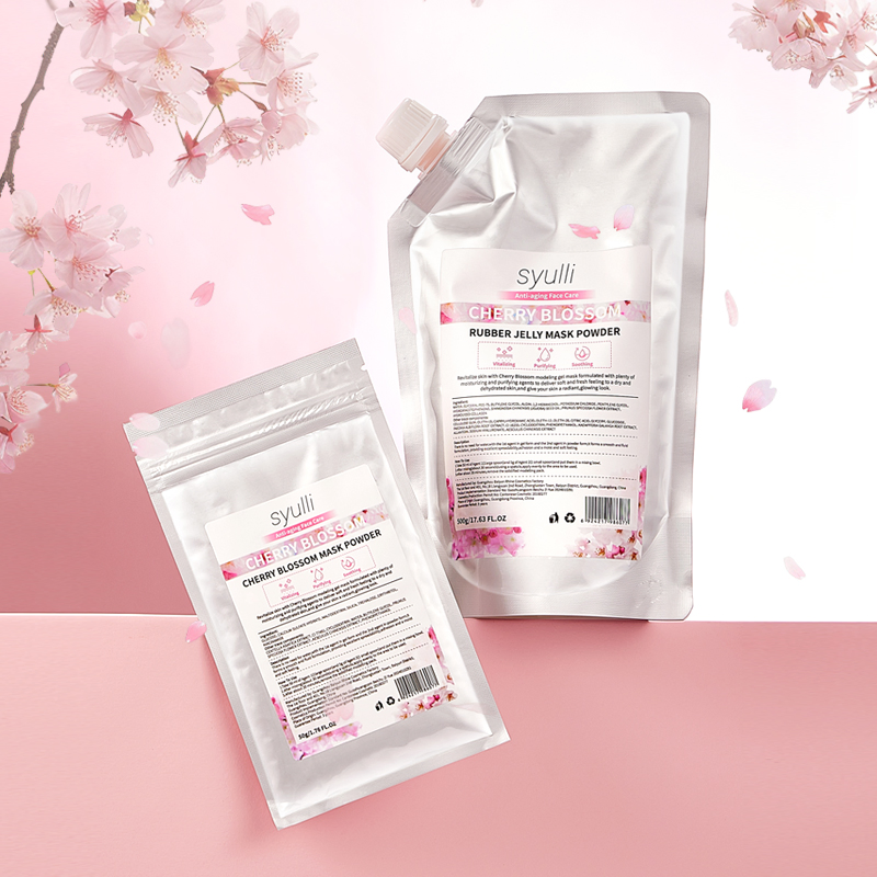 Custom Brightening & Oil-Control Sakura Premium Peel off Cherry Blossom Face Jelly Mask