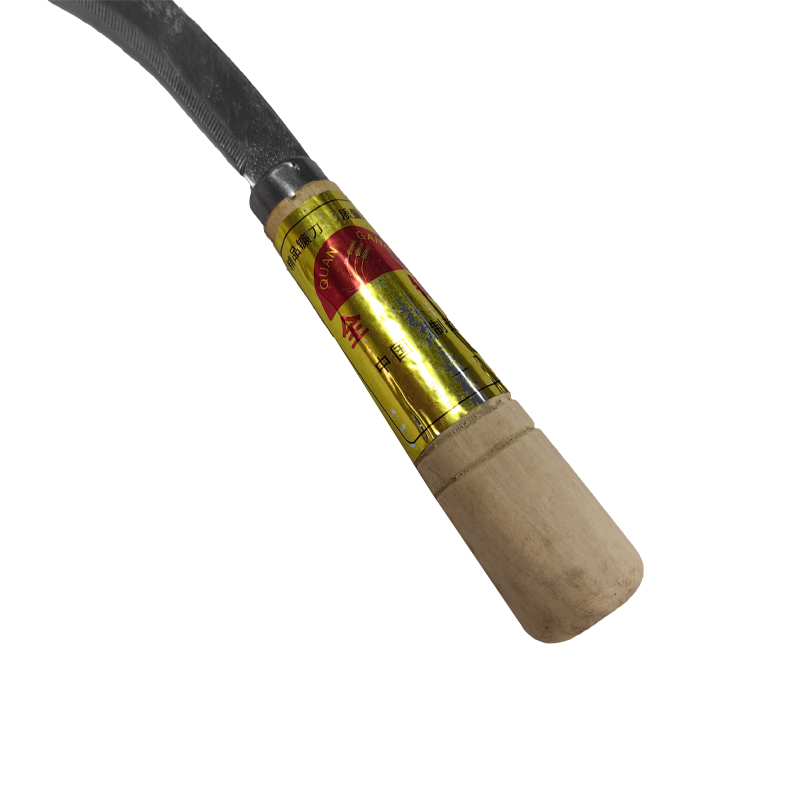 Farm Tools for Cutting Grass and Wheat for Household Use Sawtooth Sickle with Wooden Handle