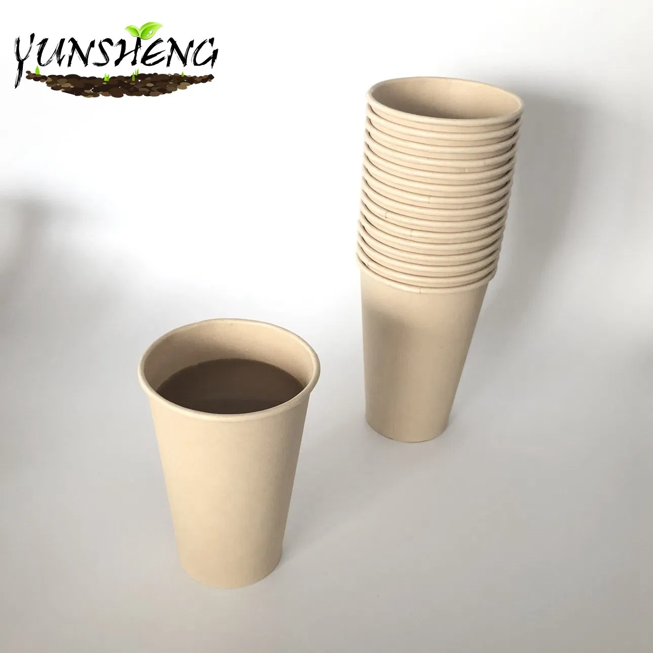 Биоразлагаемая бумажная чашка для супа 14oz из бамбука
