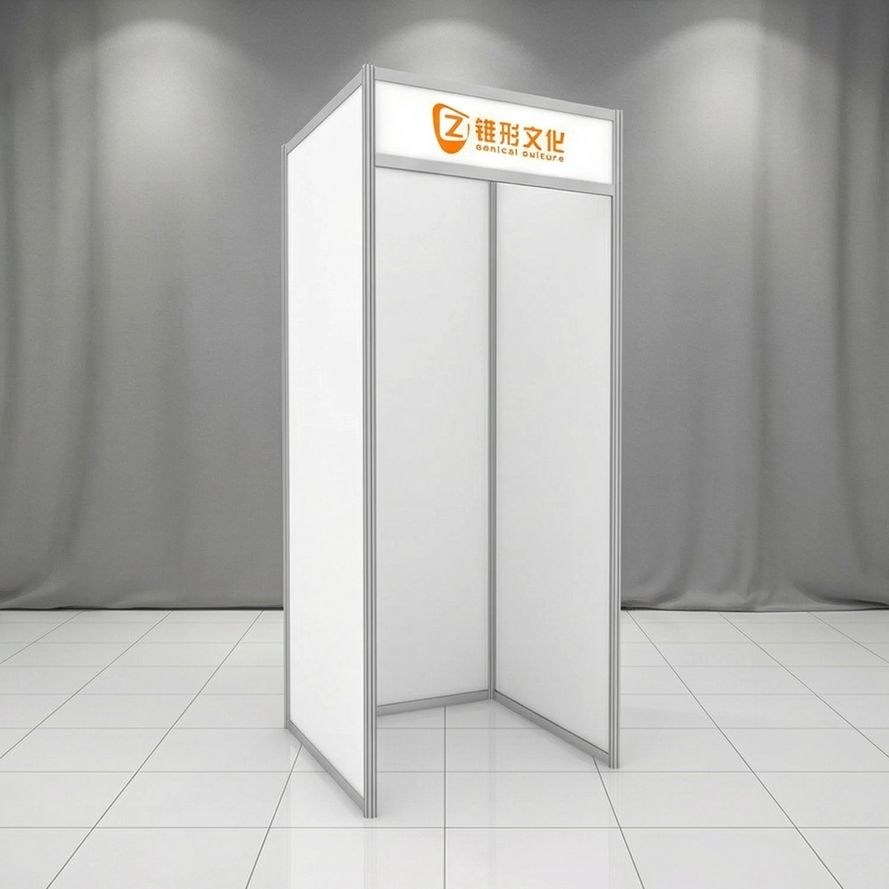 Flexible Portable Booth with Stylish Detachable Frame for Events
