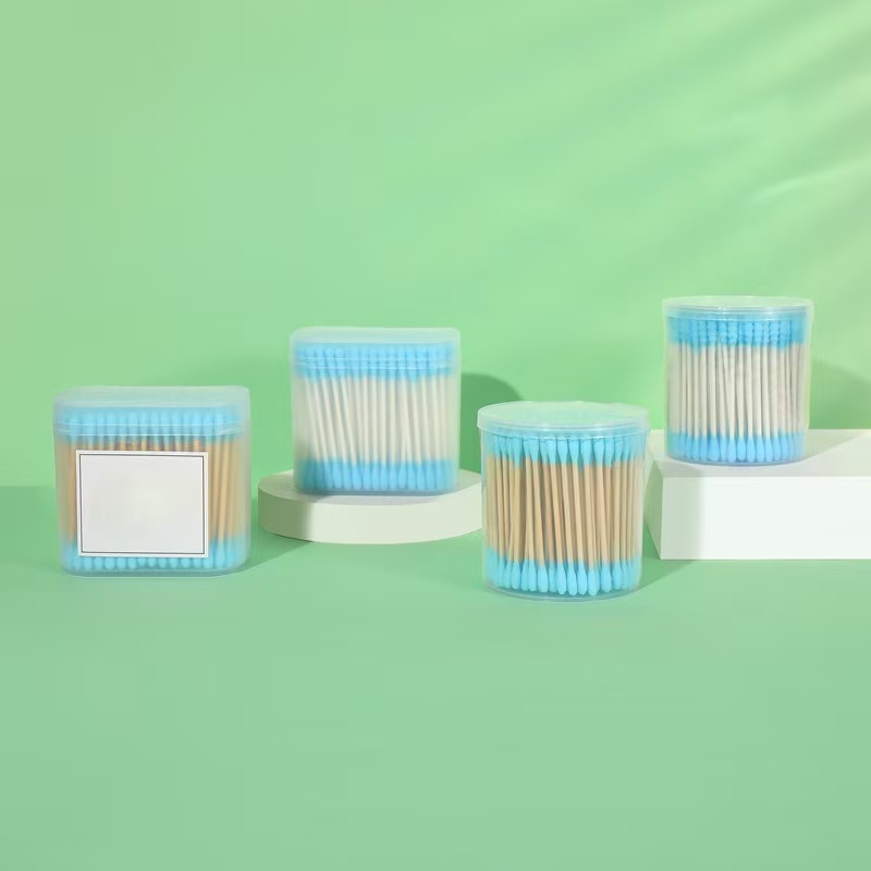 New Products Pointed Round Head Spiral Head Hairdressing Makeup Cotton Swab