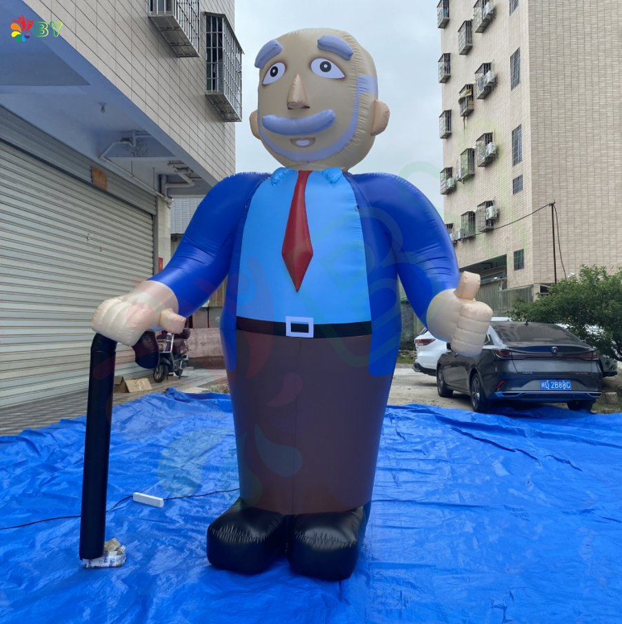 China Factory Sale Low Price Inflatable Old Man Holland Abraham Balloon for Party