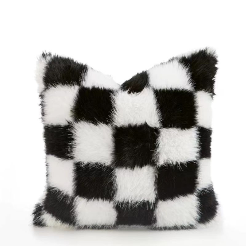 Polyester Jacqurd Fake Fur Cushion of Cover of Pillow Case Seat Cover