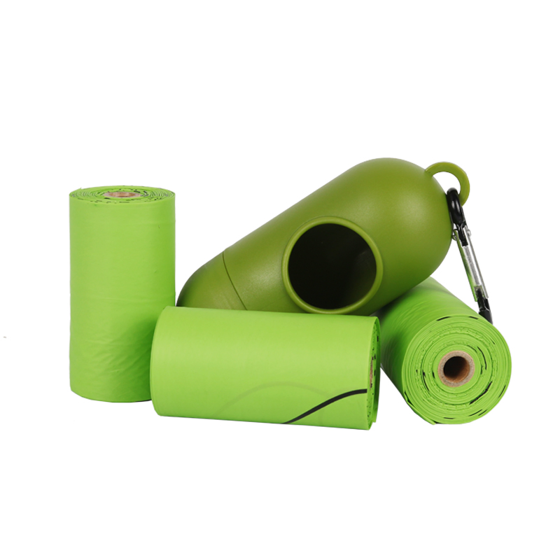 Wholesale Custom Print Logo Pet Dog Poop Bags Cheap Biodegradable Pet Waste Cleaning Poop Bags with Dispenser