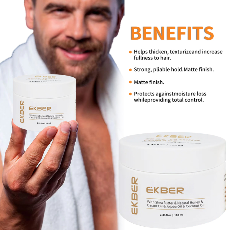 Hair Styling Gel Edge Taming Pomade Anti-Frizz Curl Enhancing Hair Styling Cream