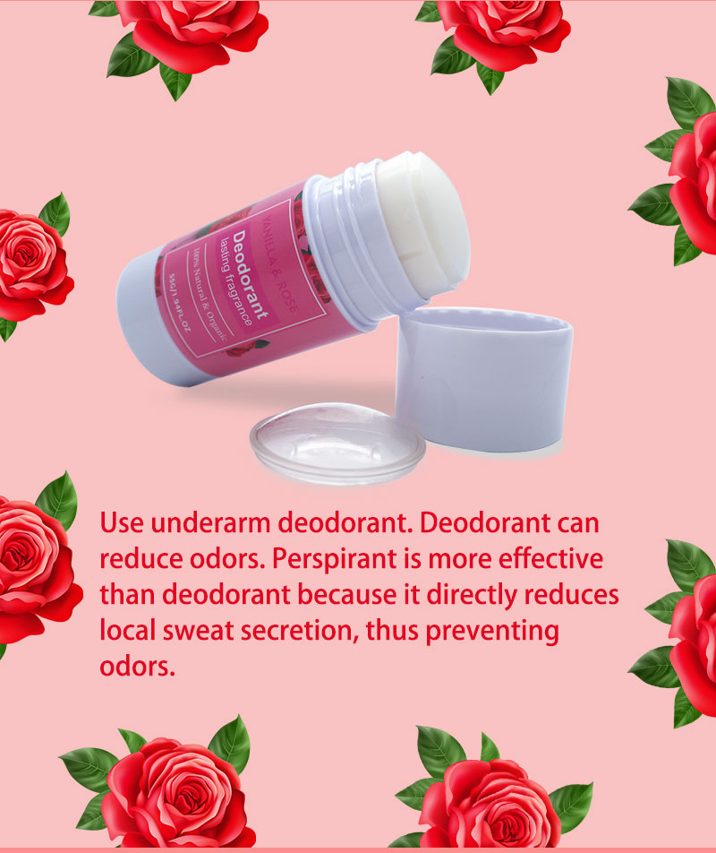 Beauty Cosmetics Skin Care Vanilla Rose Underarm Deodorant Stick Lasting Fragrance