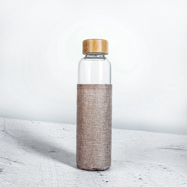 Popular 350ml 500ml 16oz 700ml 1L Transparent High Borosilicate Glass Water Bottle with Stainless Steel Lid