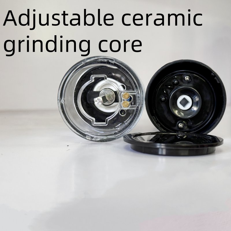 Battery Operated Marble Color Seasoning Grinder Plastic Electric Salt and Pepper Shaker Mill for Restaurant